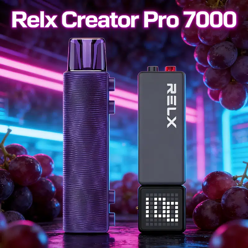 【RELX 悅刻】Creator積木 7000口拋棄式電子煙套裝 含主機 6ml儲油倉 3%丁鹽 綿密口感 台灣現貨秒發:圖片 9